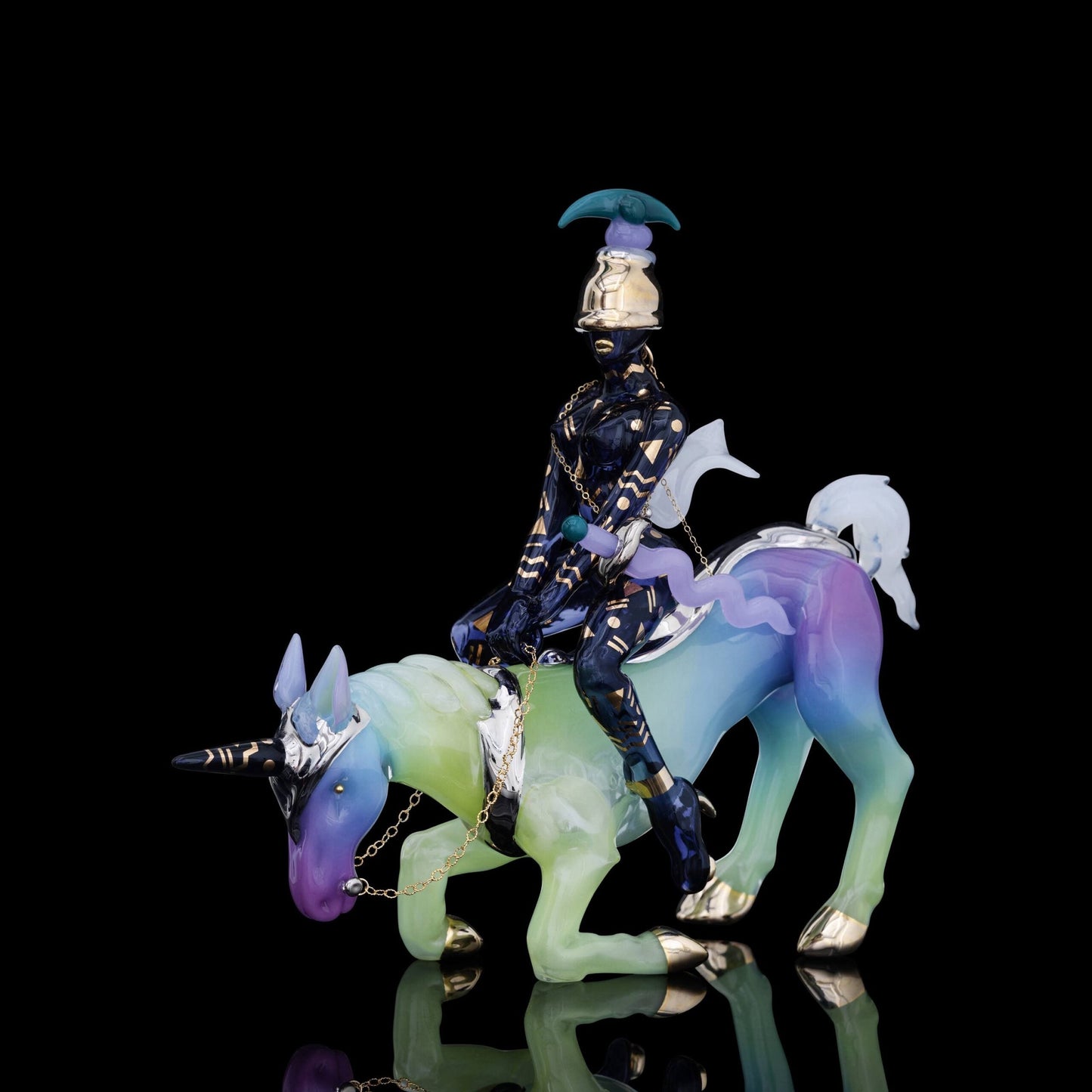 meticulously crafted art piece - The Sunset Warrior by Cold Berger x Sibelley (SCOPE 2022)