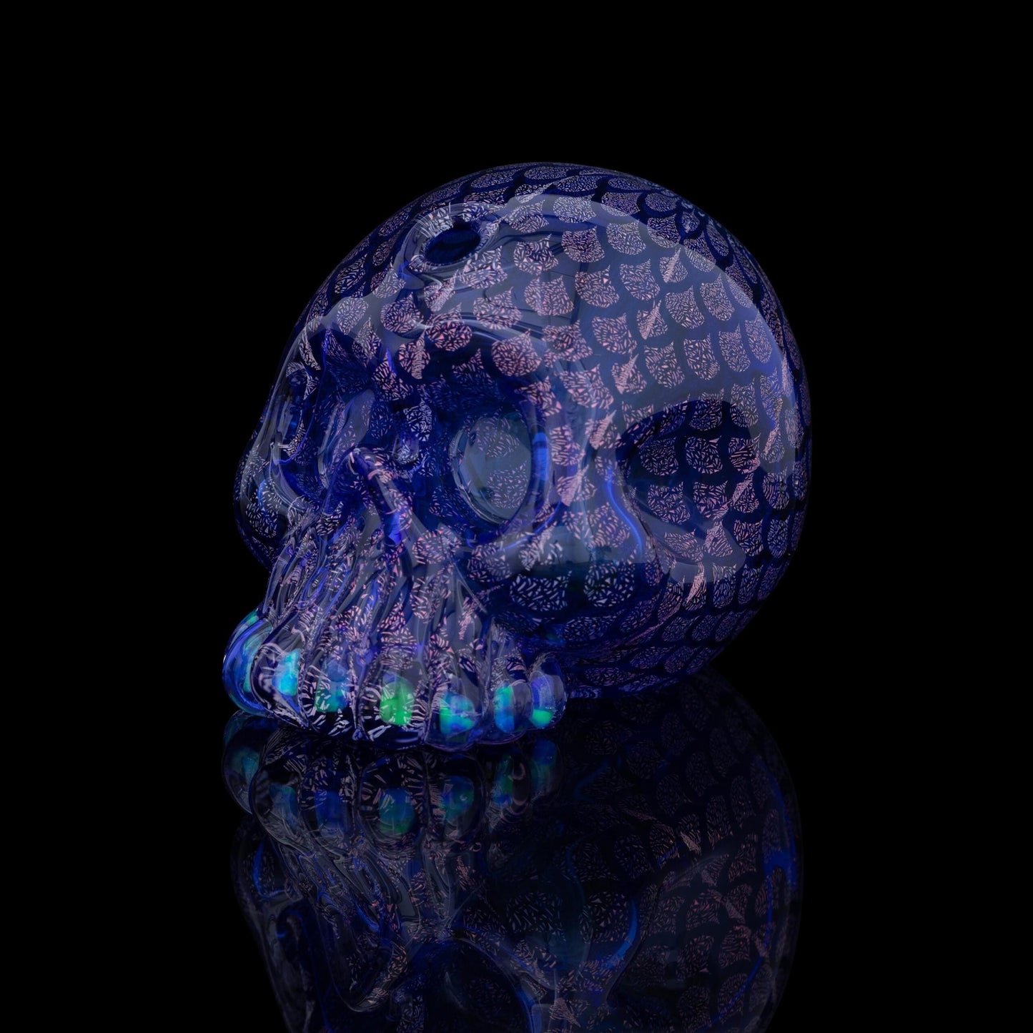 meticulously crafted art piece - Dichro Design Small Skull by Carsten Carlile (2023)