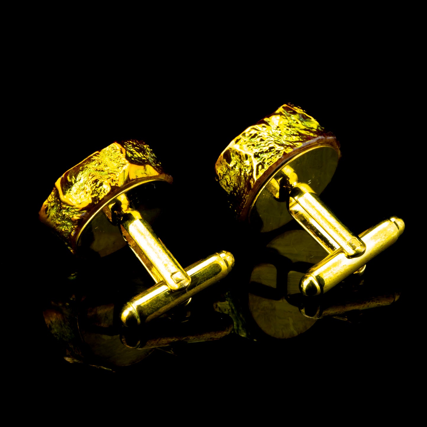 Golden Agate Cufflinks by Green T (2024)