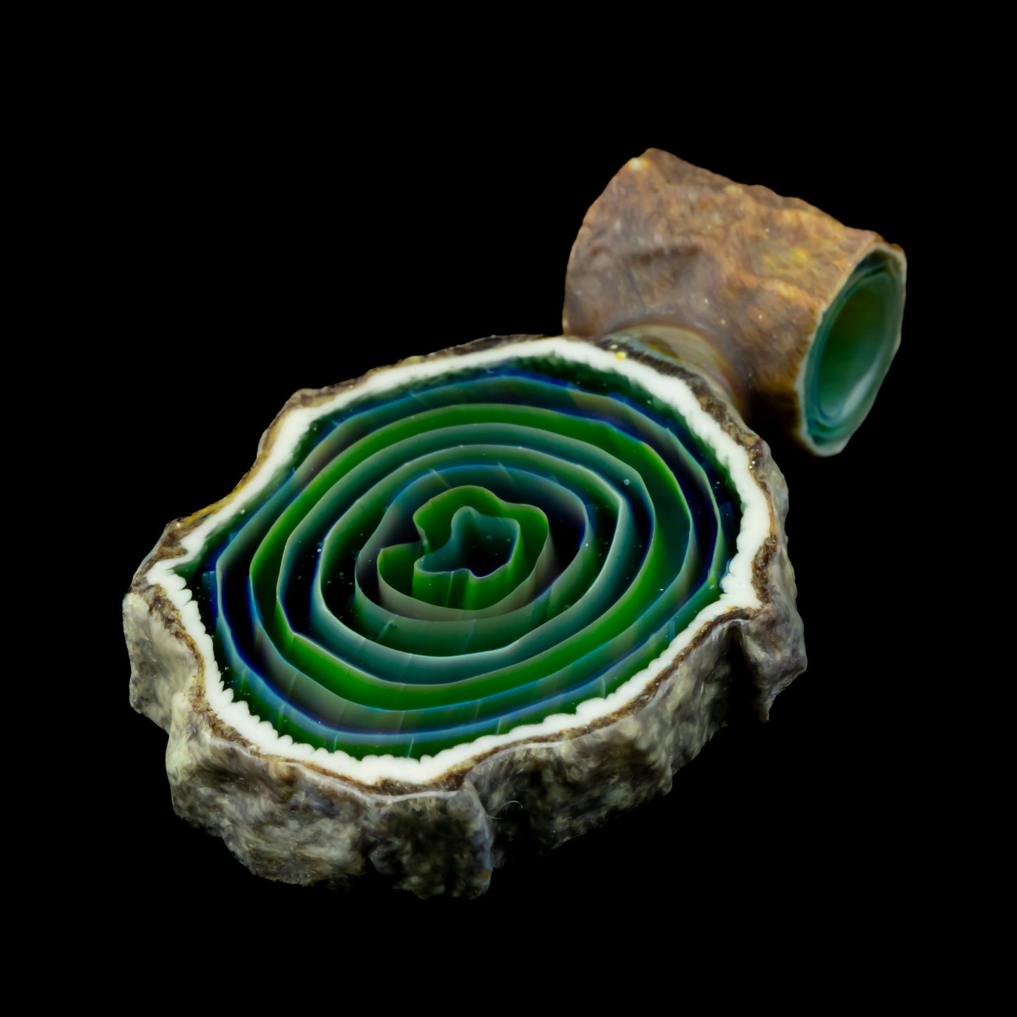 Green Stone Agate Slice by Green T (2024)