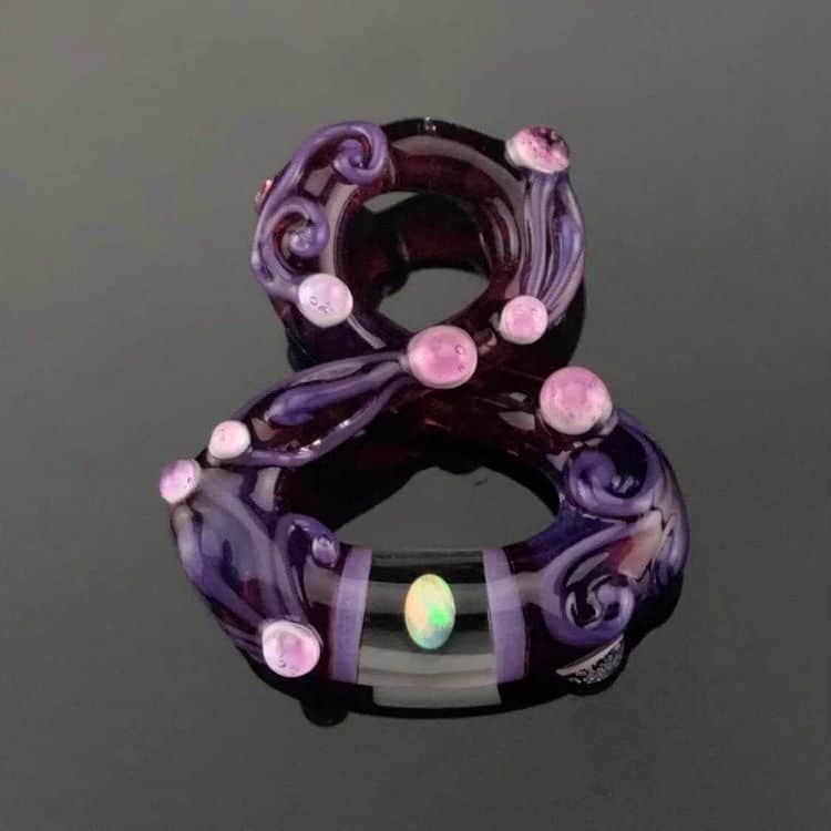 innovative glass pendant - Purple/Pink Collab Infinity Pendant by NateyLove & Lyric