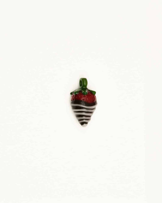 luxurious glass pendant - (16C) Chocolate Strawberry Pendant by Gnarla Carla