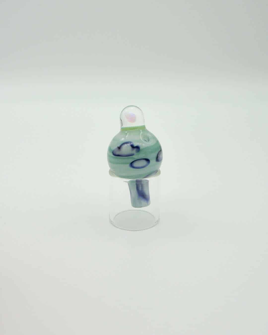 premium quality design of the Green Cloud Bubble Carb Cap by Gnarla Carla