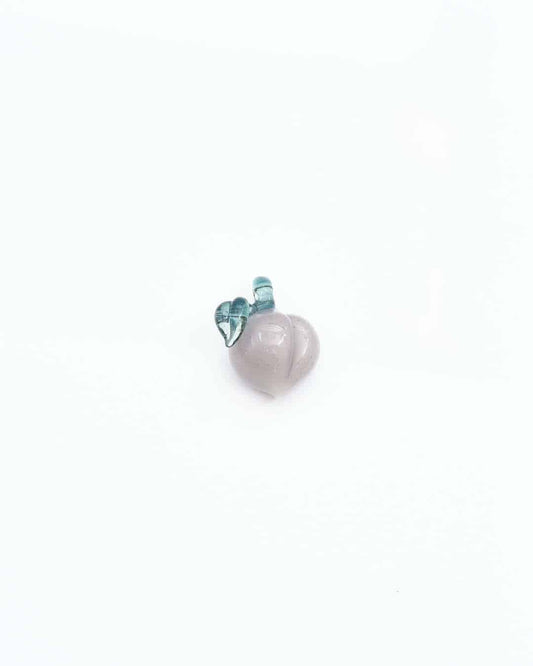 meticulously crafted glass pendant - (32C) Gray/Purple CFL Peach w/ Blue/Purple CFL Stem Pendant by Gnarla Carla
