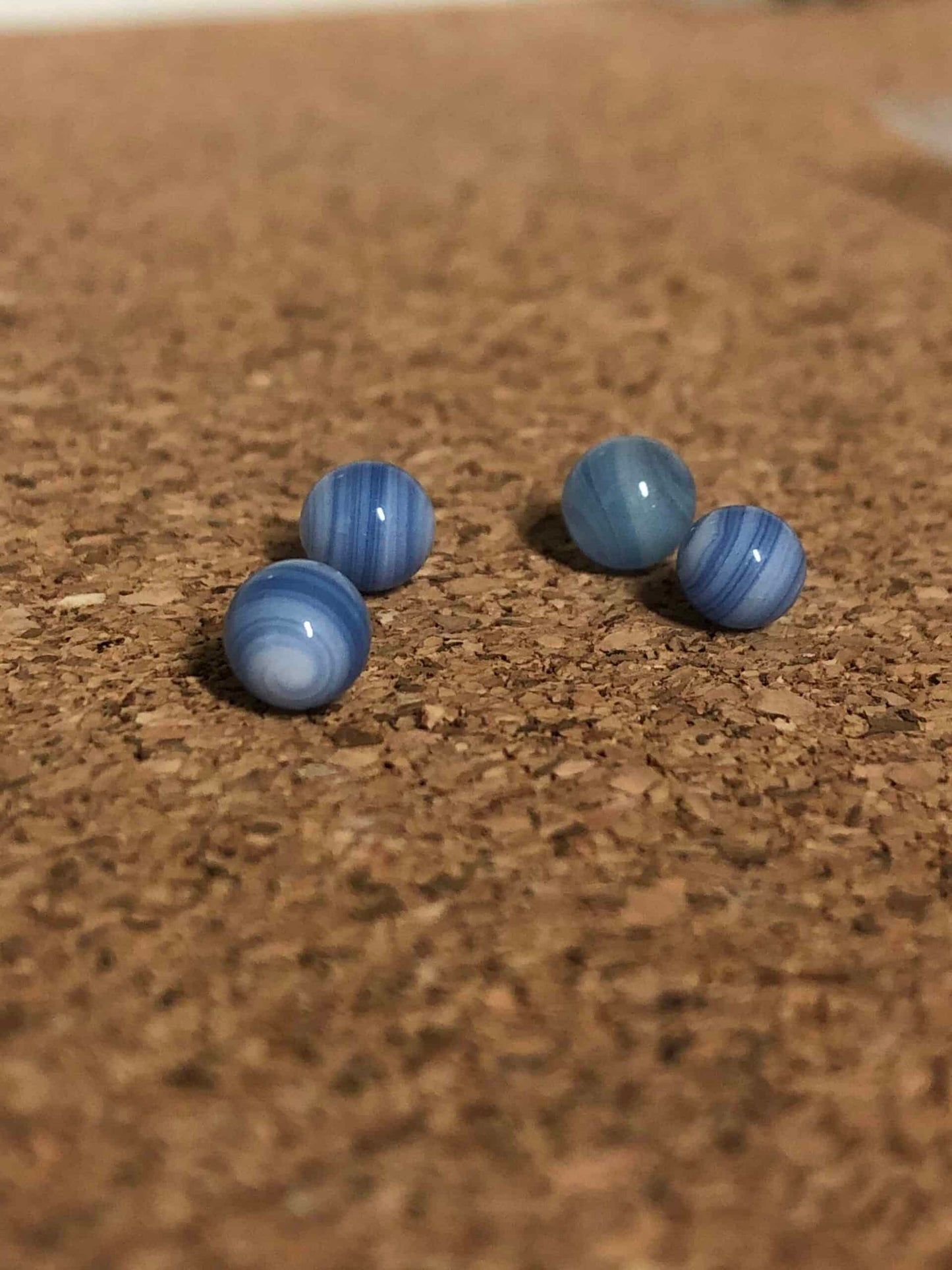 meticulously crafted art piece - 6mm Blue Terp Pearl by Gnarla Carla