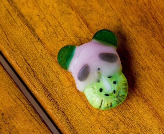 heady glass pendant - Panda Kiwi Pendant by Sakibomb