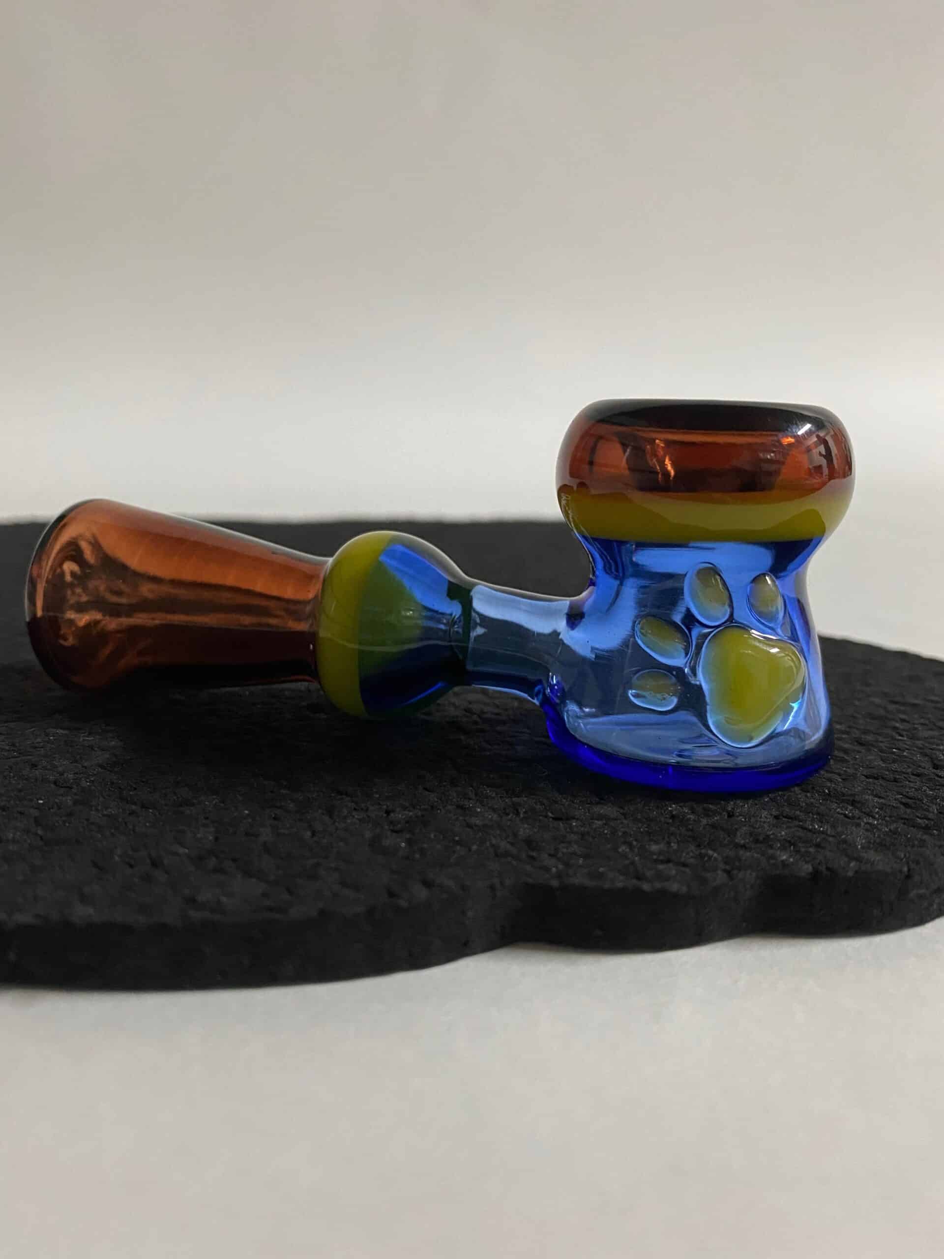 artisan-crafted design of the Paw Print Hand Pipe by Swanny