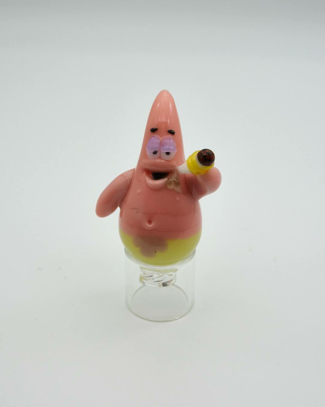 premium quality design of the Patrick Star Spinner Carb Cap by Saiyan Glass