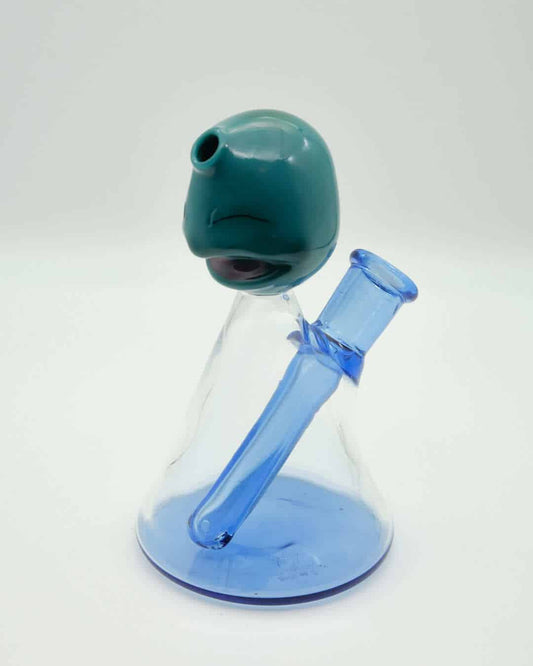 heady design of the Squirtle Jammer Rig by Saiyan Glass