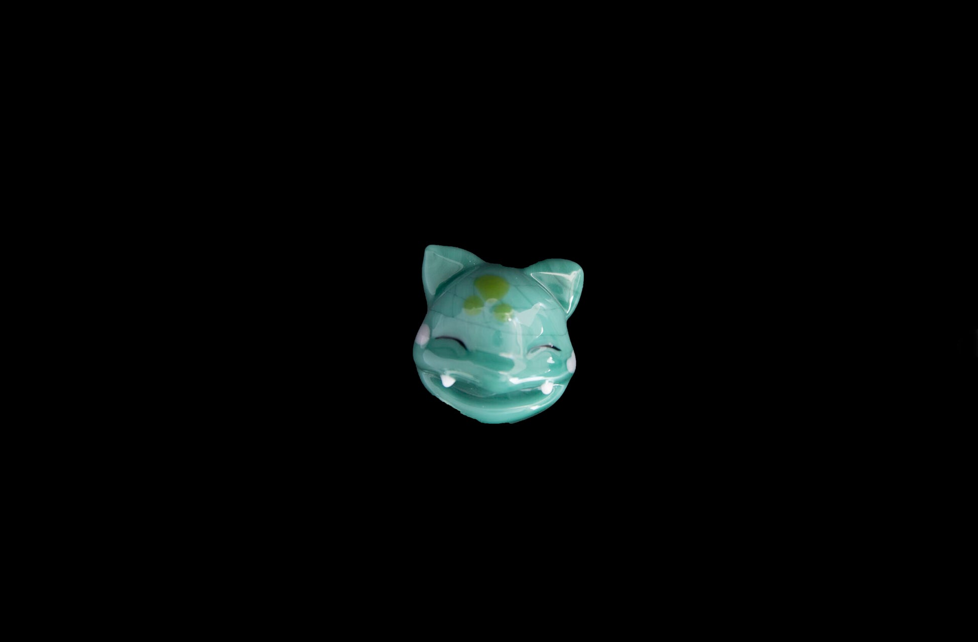 heady glass pendant - Bulbasaur Pokemon Pendant by Saiyan Glass