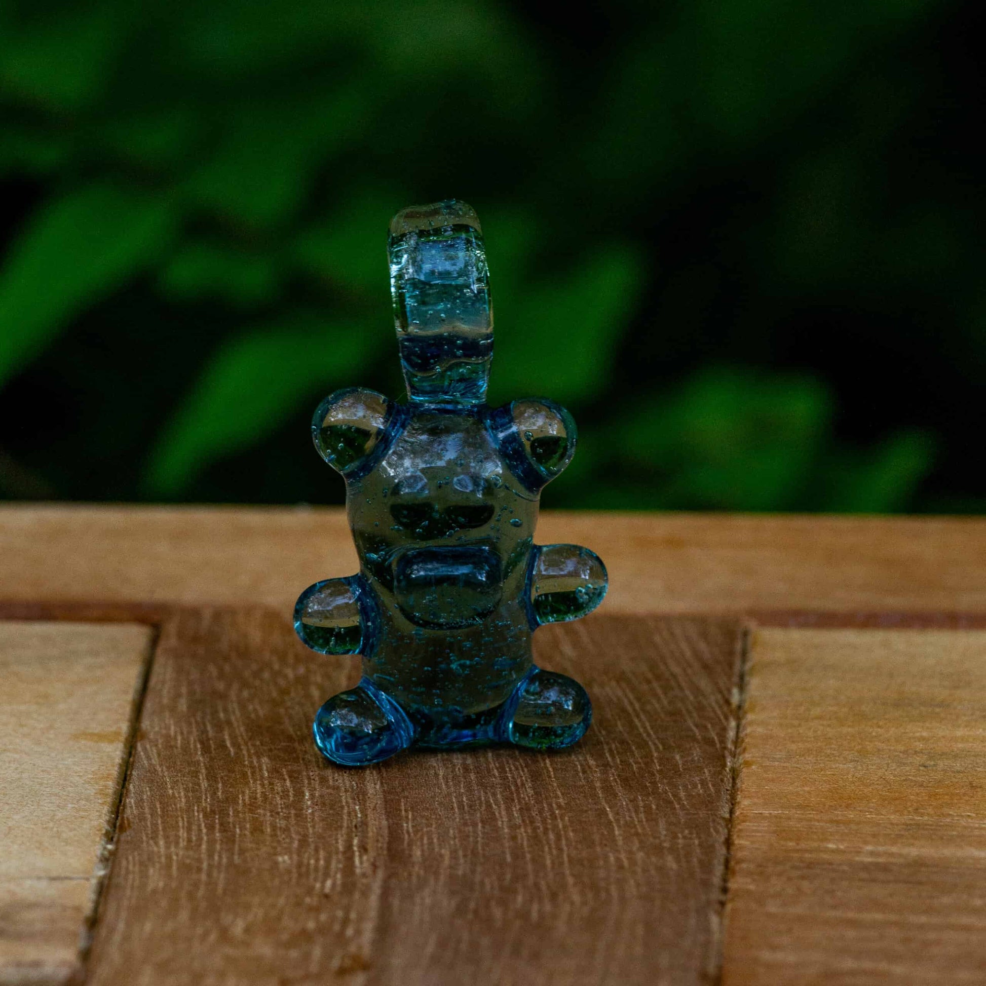 exquisite glass pendant - Blue Mystery CFL Heady Bear Pendant by Alexander the Great