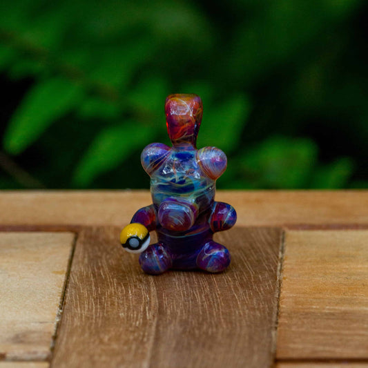 sophisticated glass pendant - Poke Ball Collab UV Heady Bear Pendant by Alexander the Great and Sacs