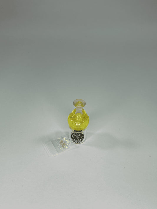 stylish design of the Kizmit Peach + Lemon Drop Spinner Cap