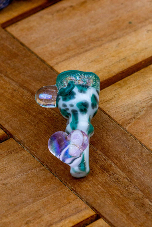 sophisticated art piece - Turquoise Onie w/ Hearts by Sakibomb