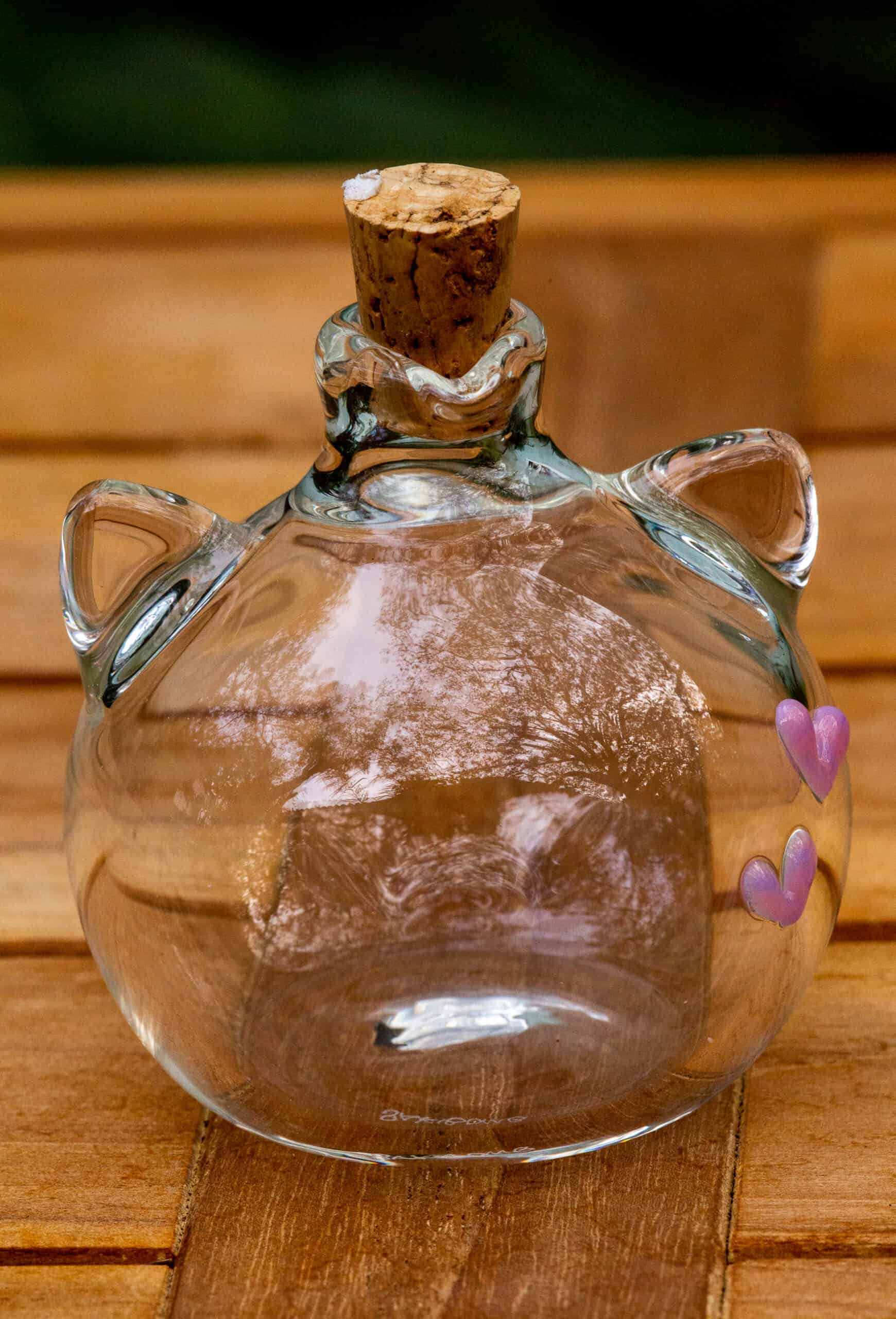 exquisite art piece - Kitty ISO Jar w/ Pink Heart by Sakibomb