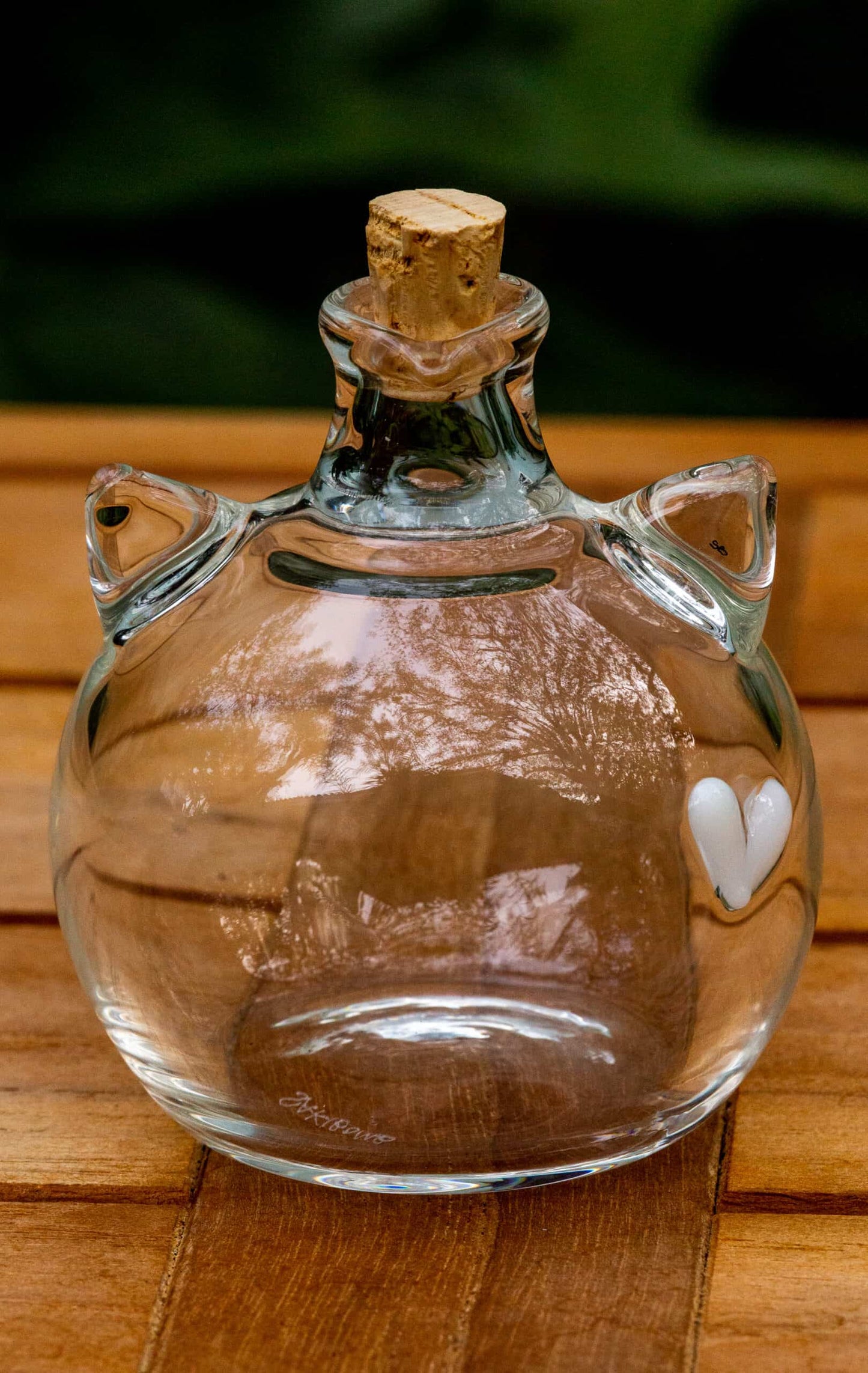 sophisticated art piece - Kitty ISO Jar w/ UV White Heart by Sakibomb