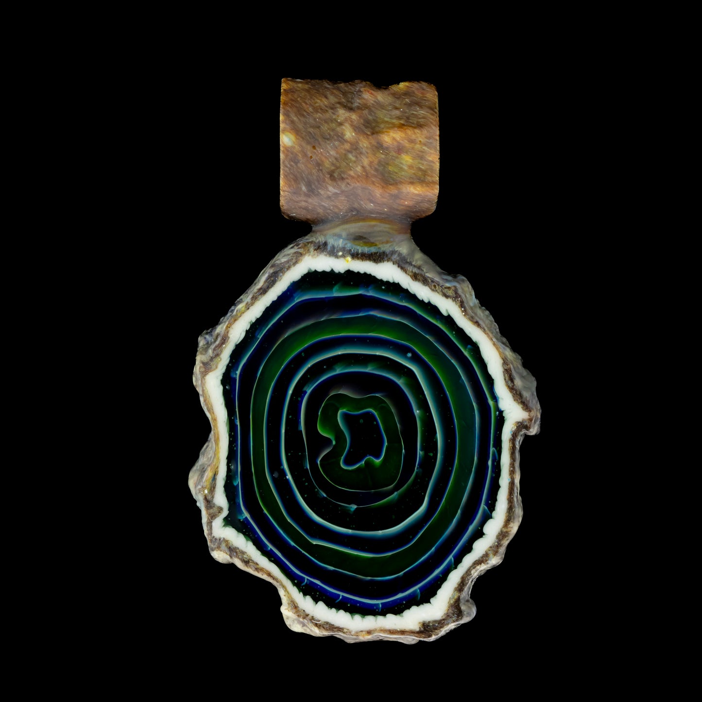 Green Stone Agate Slice by Green T (2024)