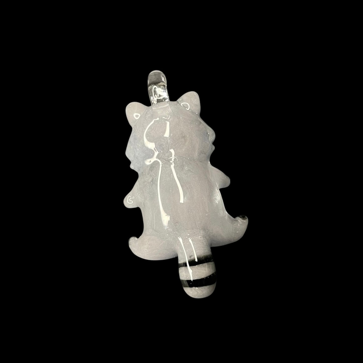 Flower Implosion Raccoon Pendant by Azusa Glass (Hikari No Kakera 2025)