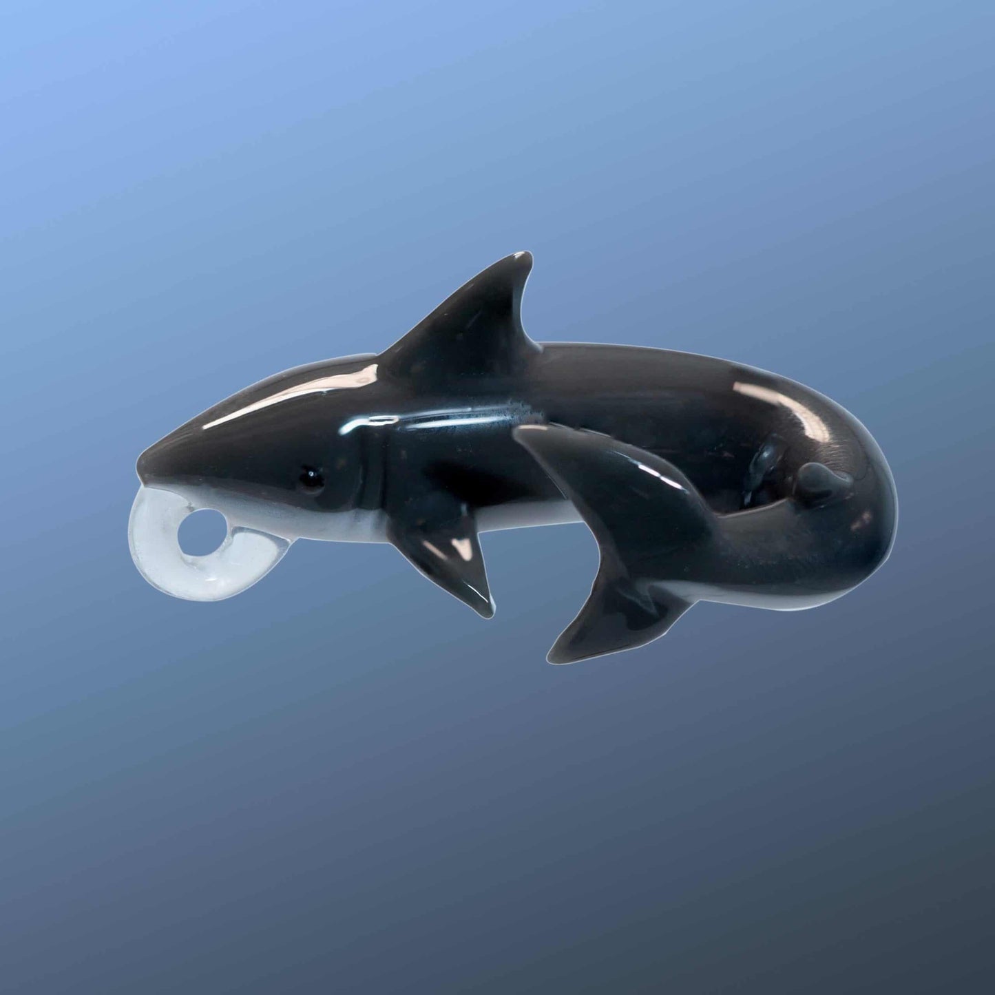 hand-blown glass pendant - Shark Pendant by Burtoni