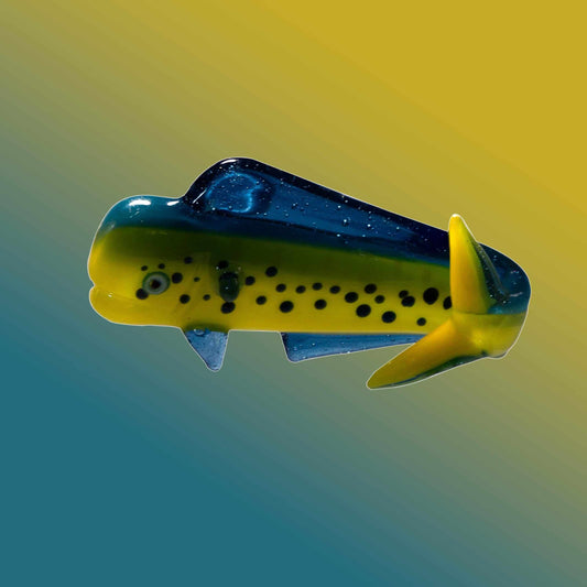 hand-blown glass pendant - Mahi-mahi Pendant by Burtoni
