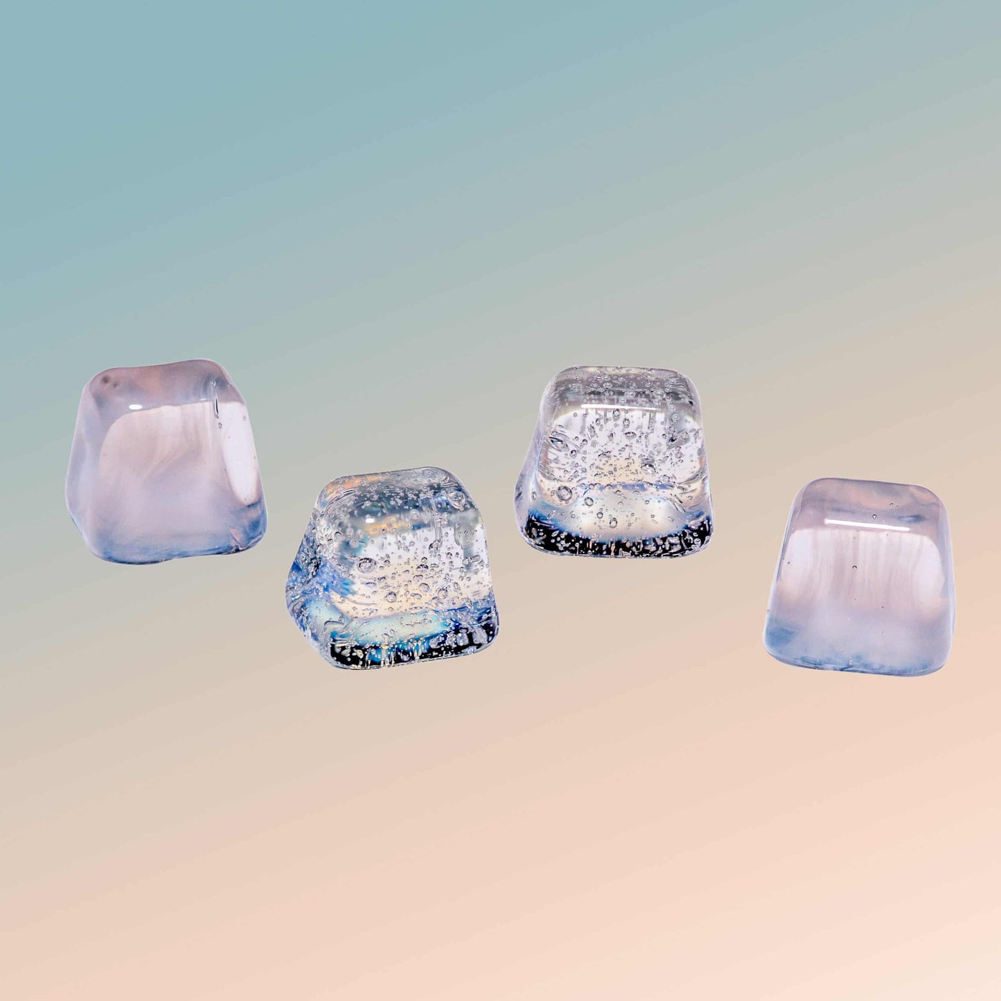 sophisticated art piece - White Terp Cube Set by Chaka Glass