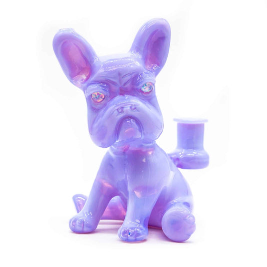 heady design of the [SW3] Pixie Full-size Frenchie Rig with Opal Eyes Set by Swanny (w/ matching Opal Eyes Frenchie Pendant, Frenchie Spinner Cap, Bobblehead Opal Eyes Pendant, a Swanny Moodmat, and a signed 1300 Pelican