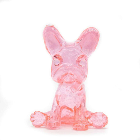 sophisticated glass pendant - [SW4] Pink Lollipop Frenchie Recycler with Opal Eyes Set by Swanny (w/ matching Opal Eyes Frenchie Pendant, Frenchie Spinner Cap, Bobblehead Opal Eyes Pendant, a Swanny Moodmat, and a signed 1300 Peli
