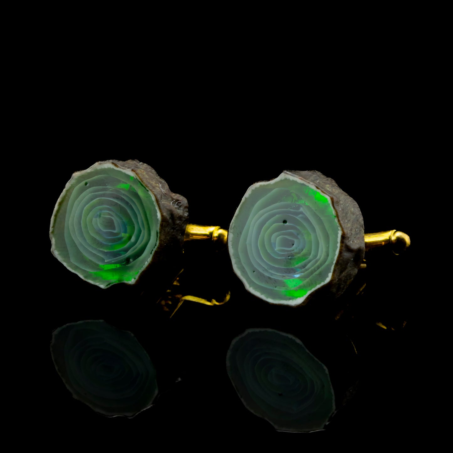 Green Agate Cufflinks by Green T (2024)