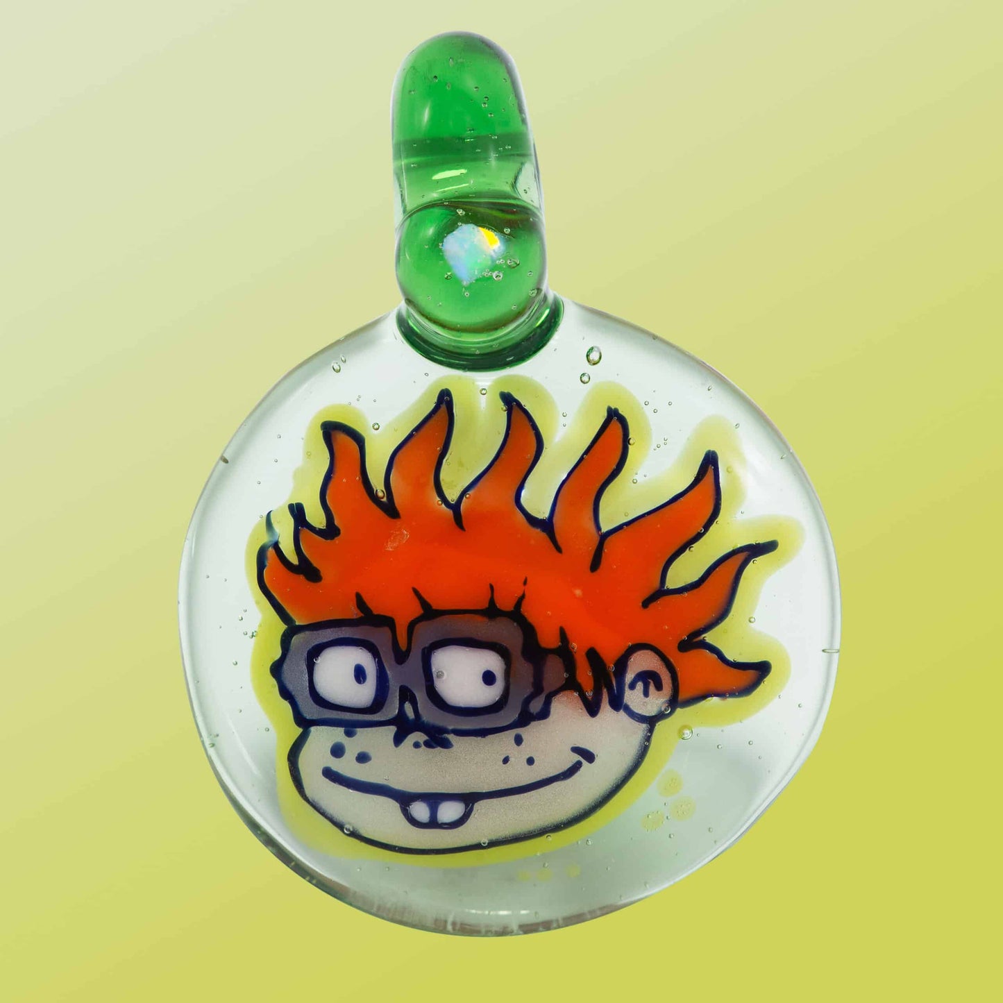 heady glass pendant - Chuckie Rugrats Pendant by Avi Glass