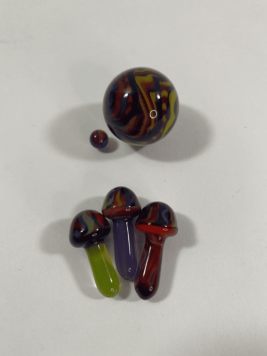 luxurious art piece - Midweight Coogi Mushroom Slurper Set w/ 25mm Marble (B) by Trip A