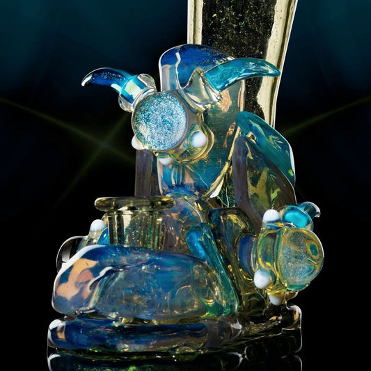 exquisite design of the Warlock Dunk Collab Rig by Hoobs Glass x Alex Ubatuba