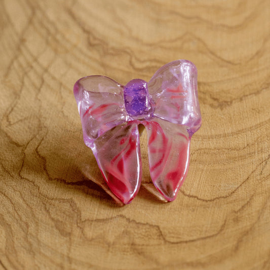 artisan-crafted art piece - Purple & Pink Bow by Sakibomb