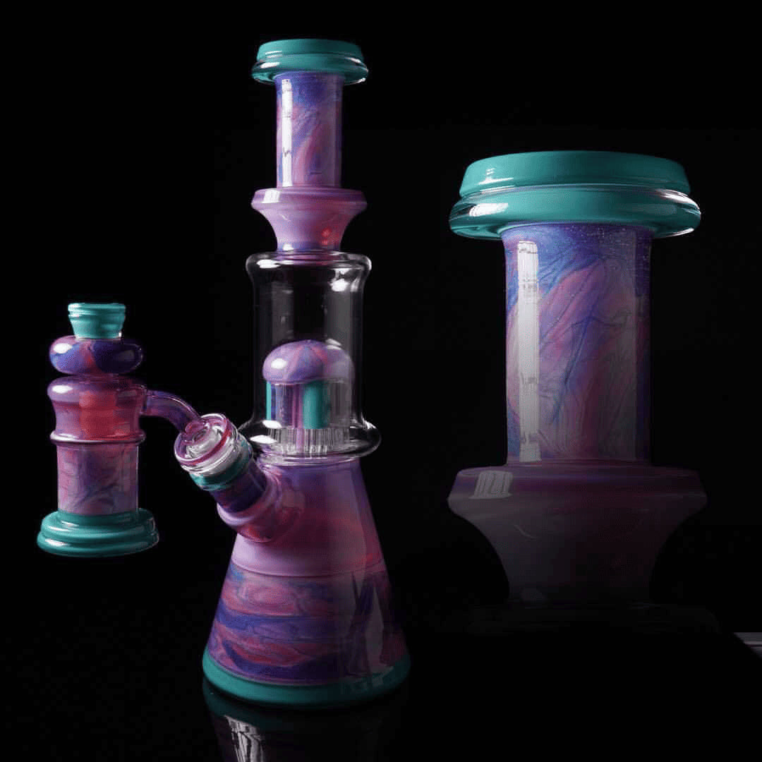 artisan-crafted design of the Large Mushroom Rig by Glasshole (2023)