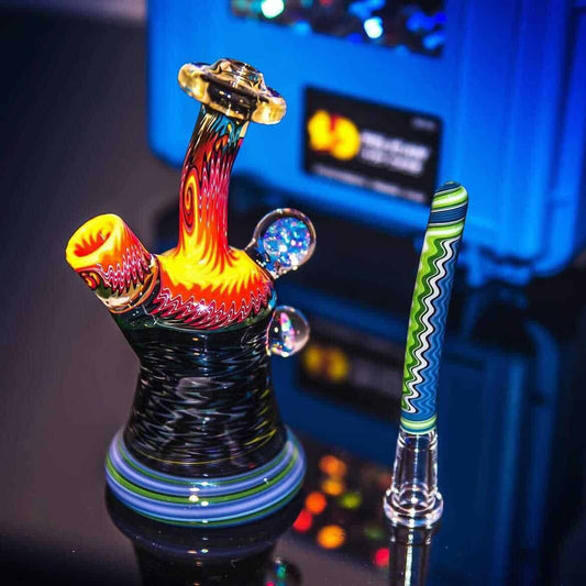 sophisticated art piece - Mini Tube (A) by Baker The Glass Maker