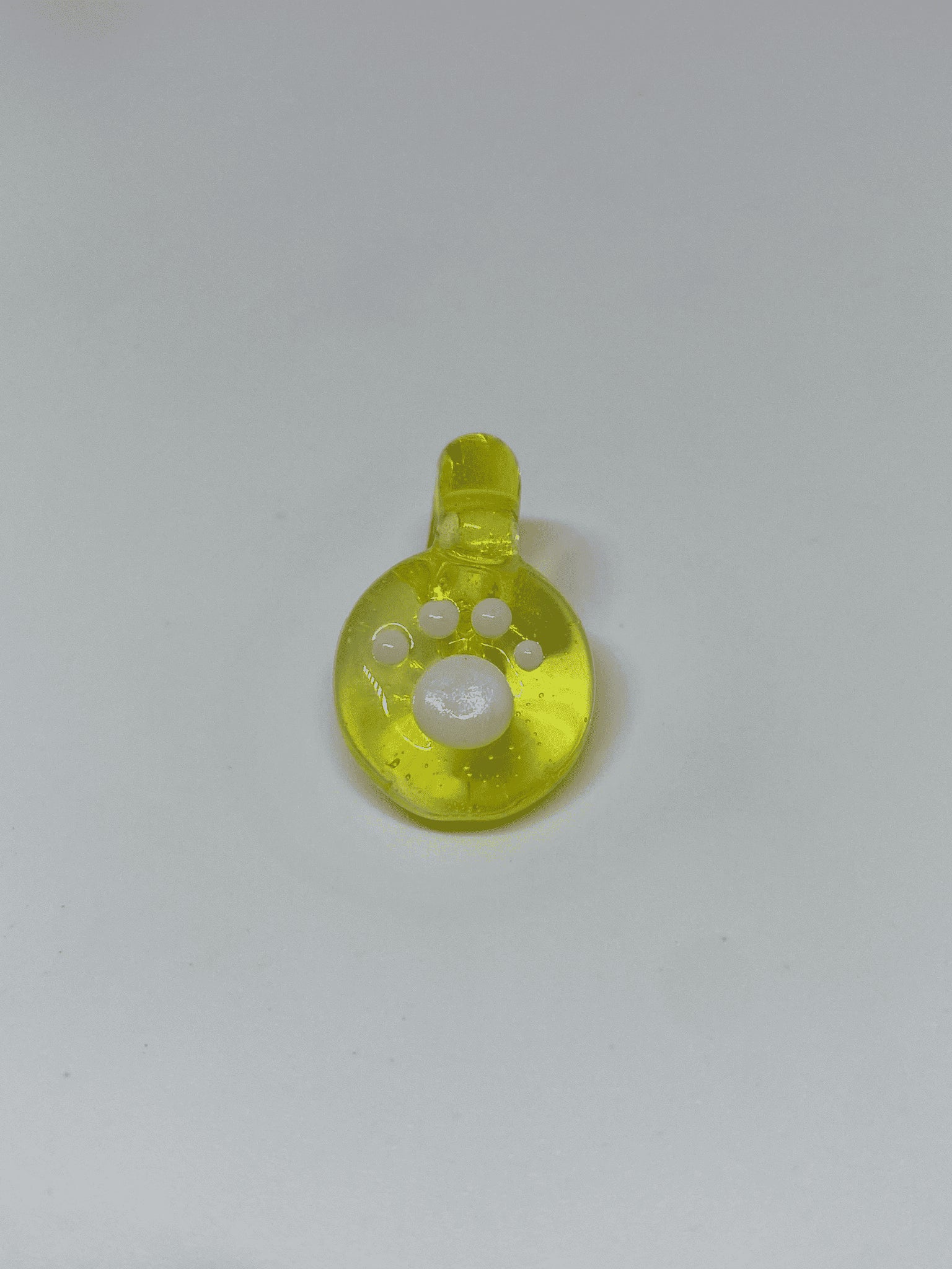 hand-blown glass pendant - Solar Flare Pet Paw Pendant by Alexander The Great Glass