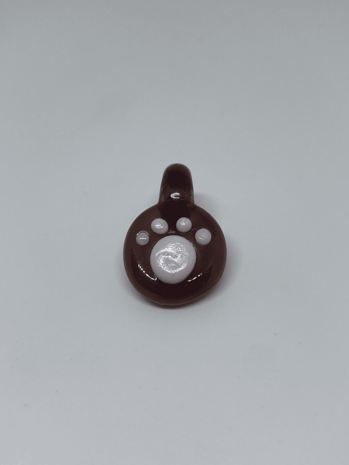 exquisite glass pendant - Maple Syrup Brown Pet Paw Pendant by Alexander The Great Glass