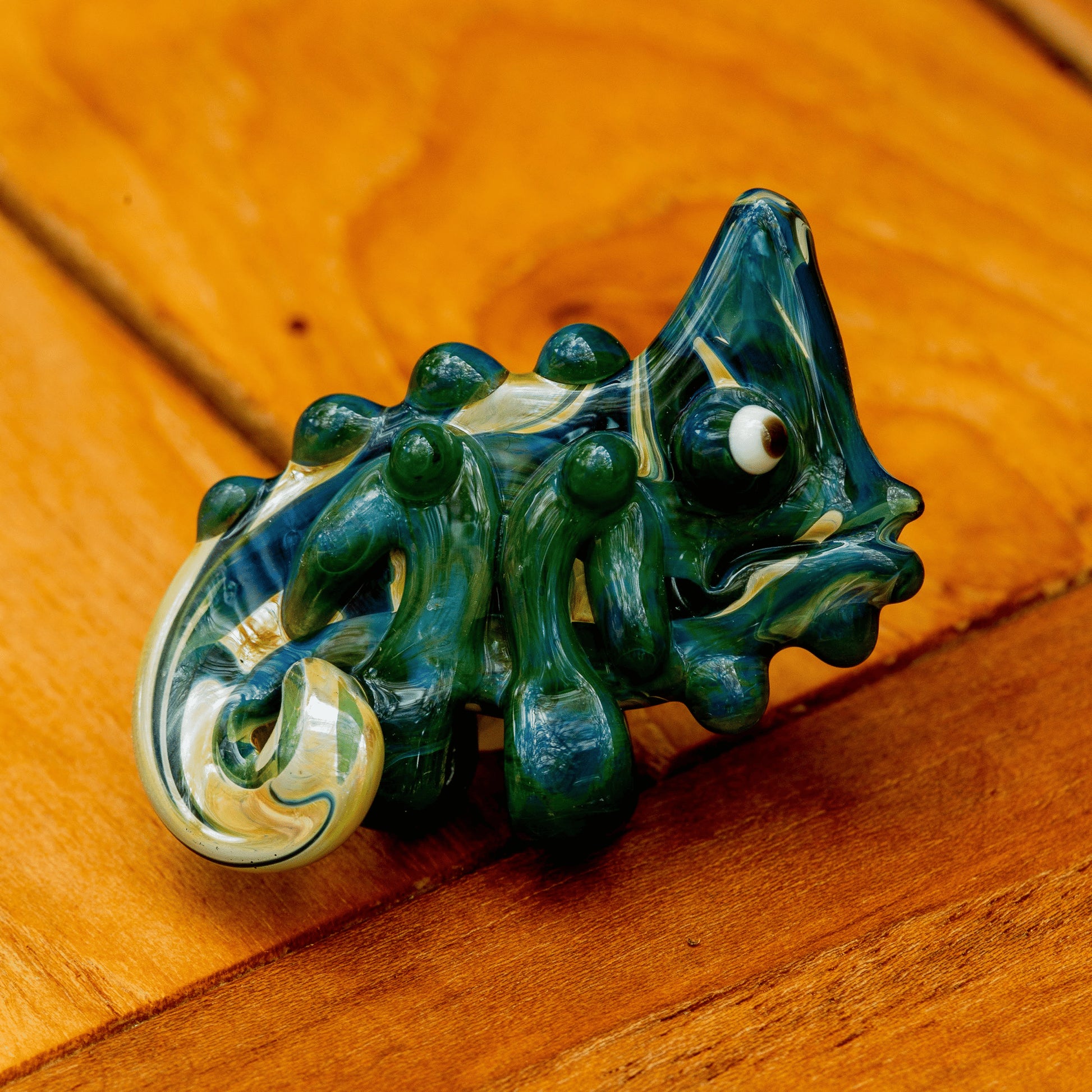 exquisite glass pendant - Chameleon Pendant (D) by Willy That Glass Guy