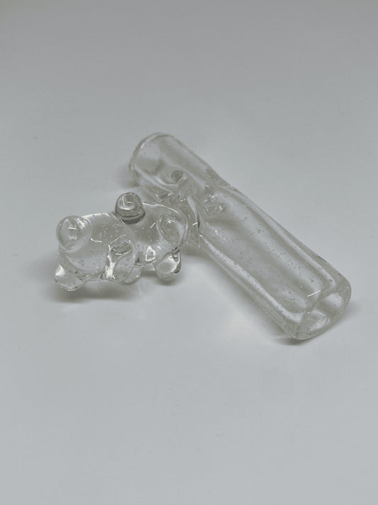 heady art piece - UV Heady Bear Tip (B) by Alexander The Great Glass