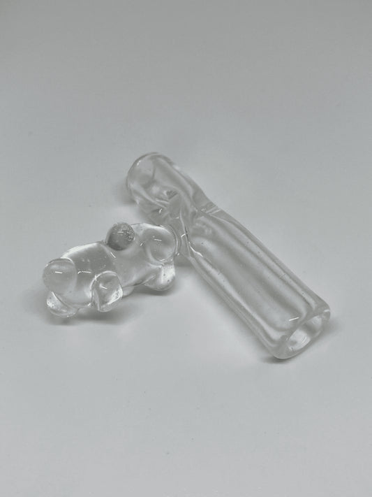 meticulously crafted art piece - UV Heady Bear Tip (Q) by Alexander The Great Glass