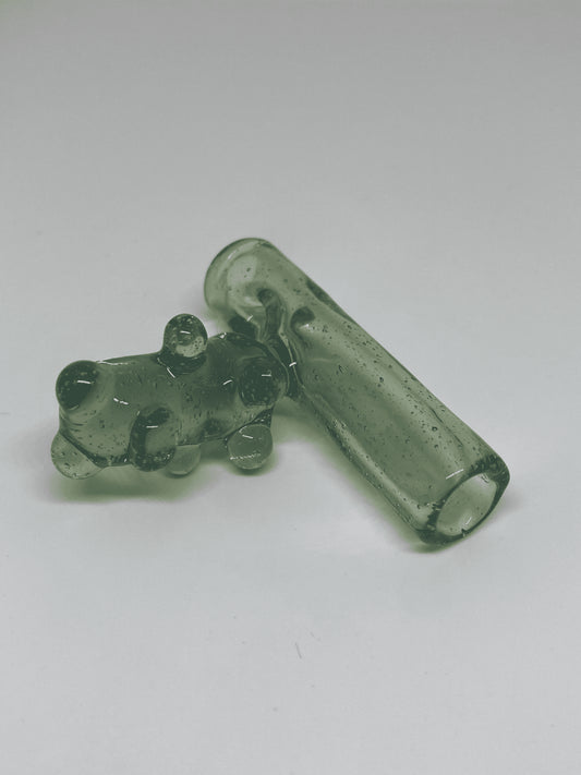 artisan-crafted art piece - Heady Bear Tip (E) by Alexander The Great Glass