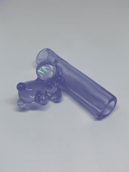 innovative art piece - Heady Bear Tip w/ Opal (W) by Alexander The Great Glass