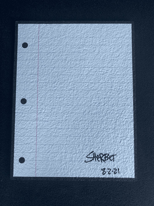 exquisite art piece - Notebook Paper Moodmat by Sherbet Glass