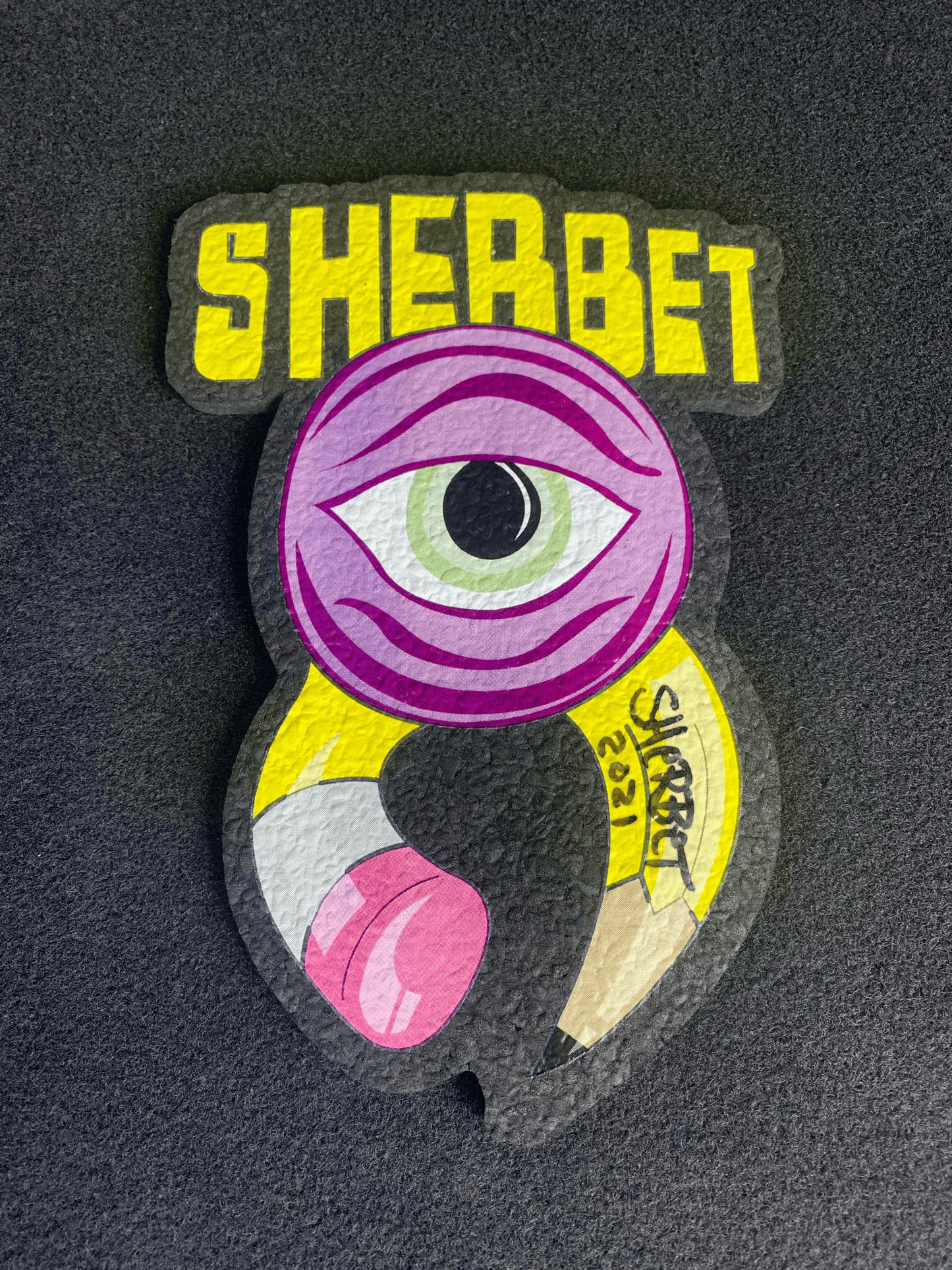 exquisite art piece - Purple Eye Moodmat by Sherbet Glass