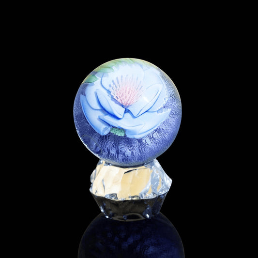 innovative art piece - Fern Dahlia Marble w/ Stand by Jared DeLong