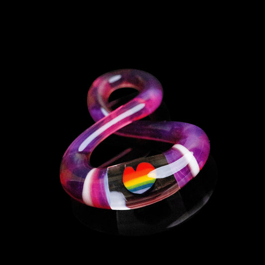 hand-blown glass pendant - Full Size Infinity Pendant (B) by NateyLove (2021)