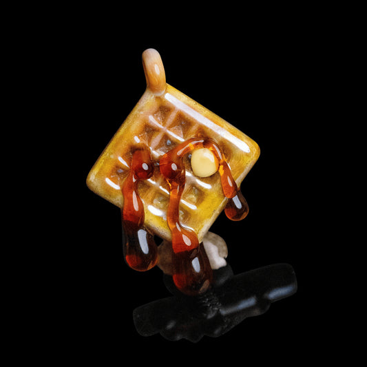 artisan-crafted glass pendant - Waffle Pendant by Preston Hanna