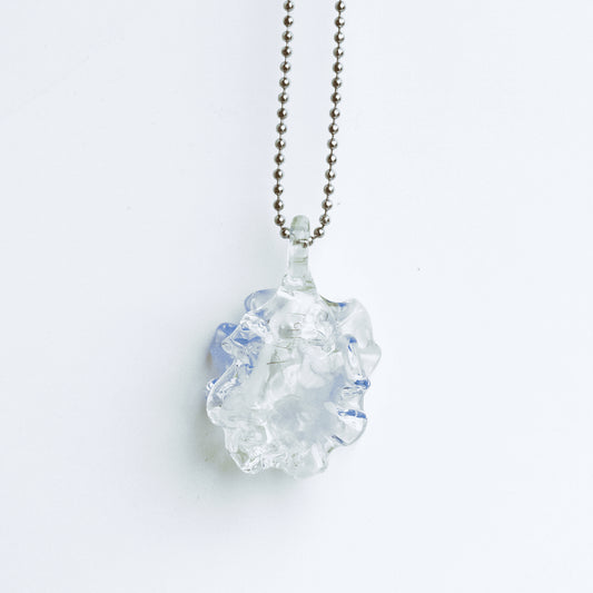 exquisite glass pendant - Oyster Seashell Pendant (R) by Patty D Glass