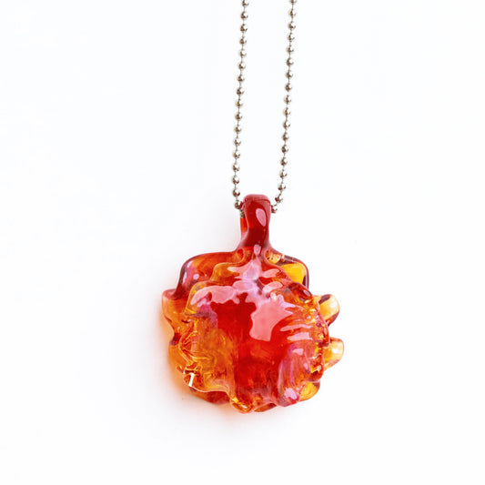 sophisticated glass pendant - Oyster Seashell Pendant (M) by Patty D Glass