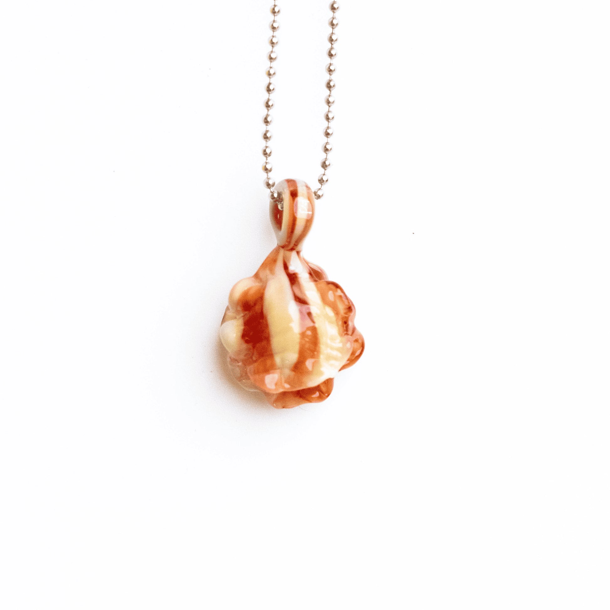 heady glass pendant - Oyster Seashell Pendant (A) by Patty D Glass