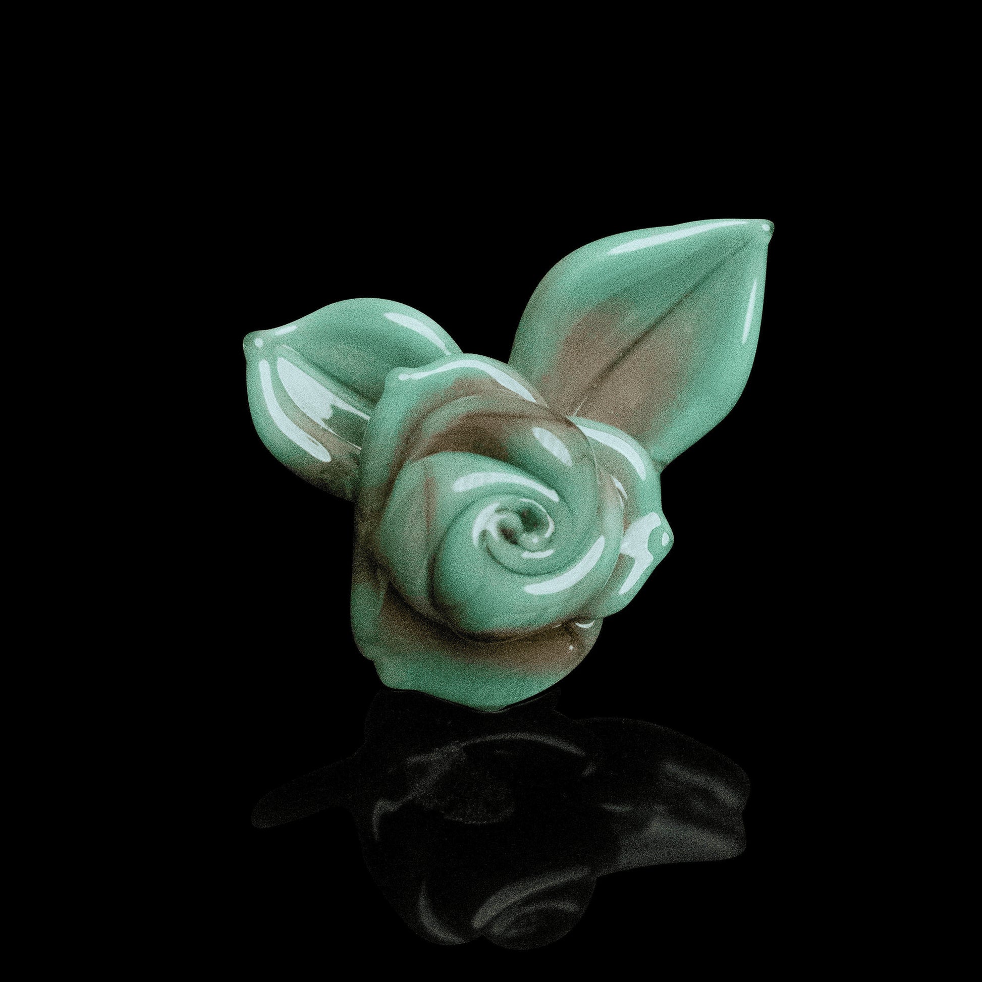 heady glass pendant - Turquoise Rose Pendant (B) by Sakibomb (2021)